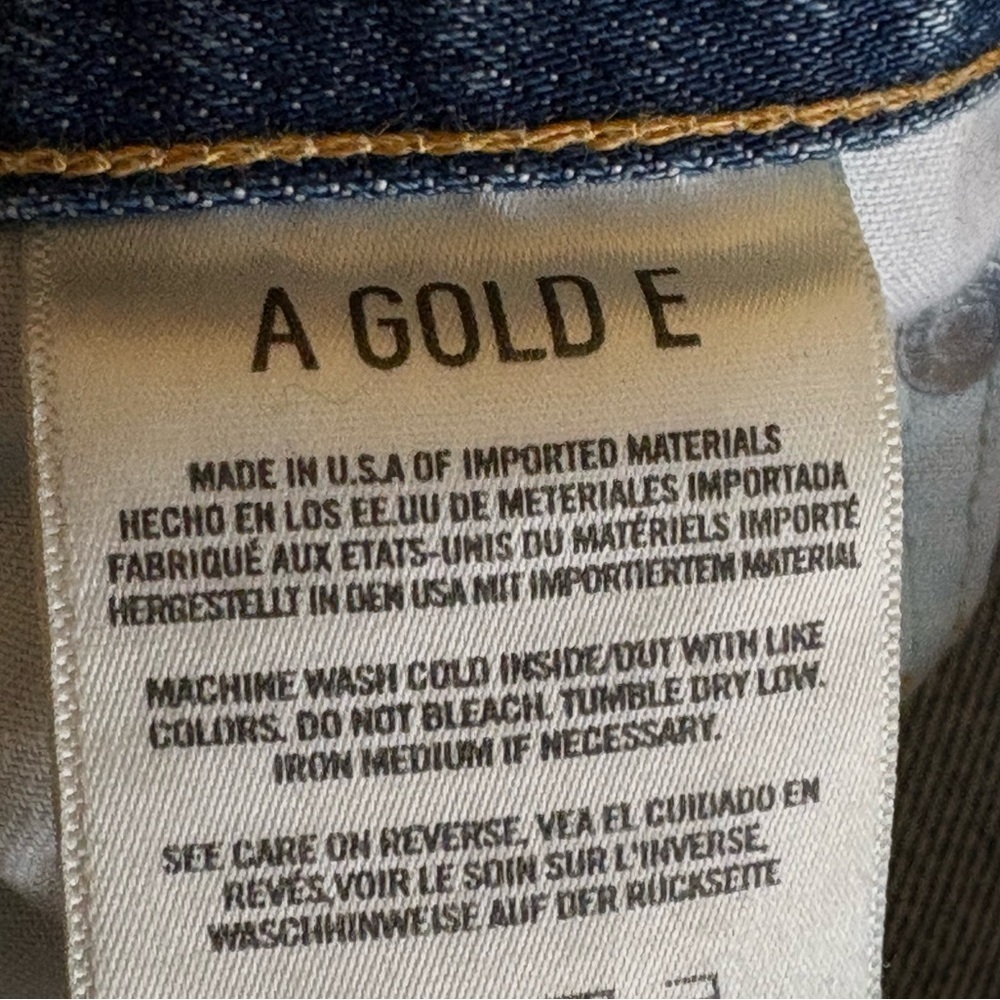 AGOLDE '90s Mid Rise Loose Fit Distressed Jeans 24 in Fall Out A069C-811 - Picture 12 of 13